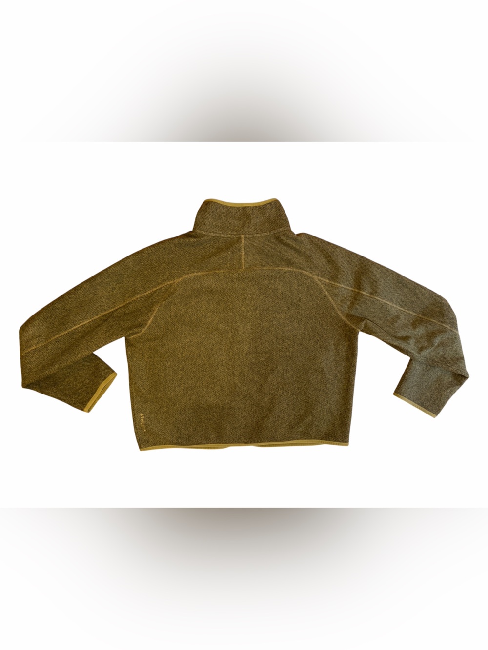 Athleta Olive and Yellow Zip-Front Fleece Jacket - Picture 4 of 10